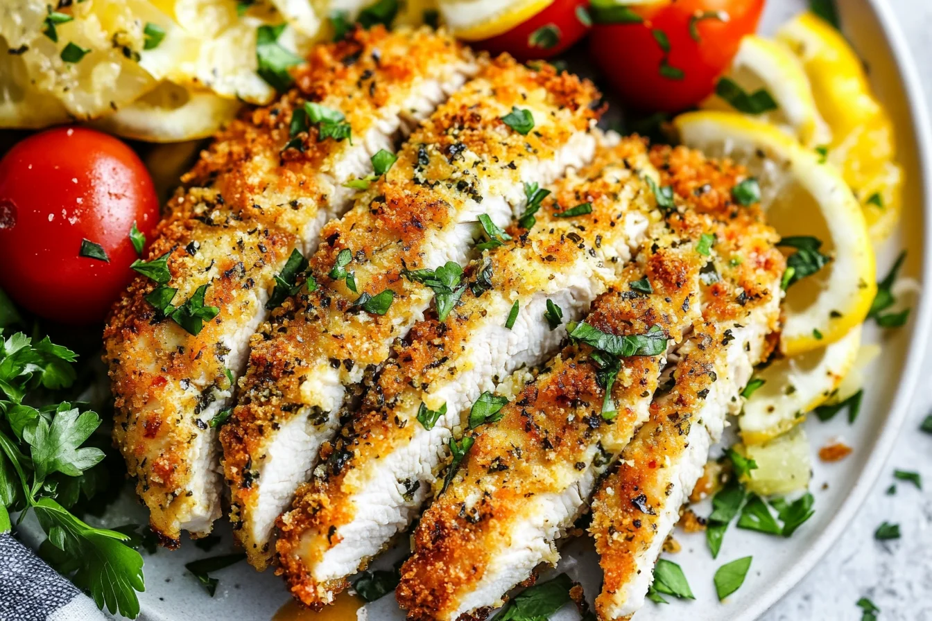 crispy baked chicken cutlets