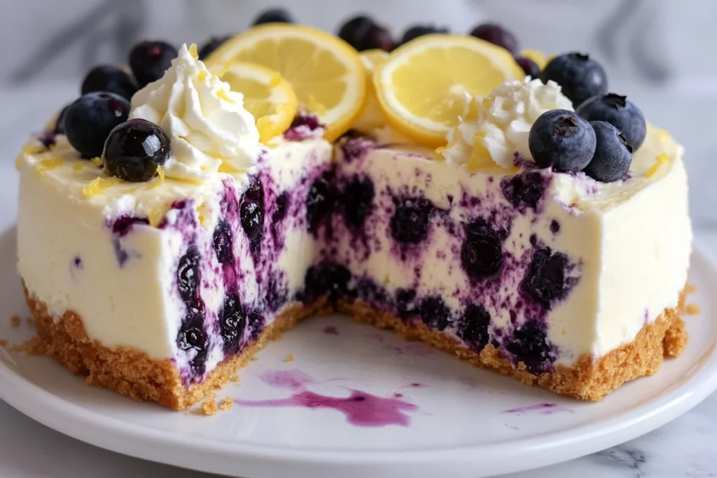 Lemon Blueberry Cheesecake Recipe
