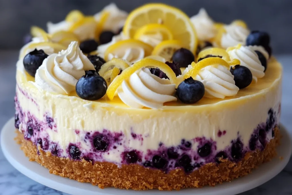 Lemon Blueberry Cheesecake Recipe