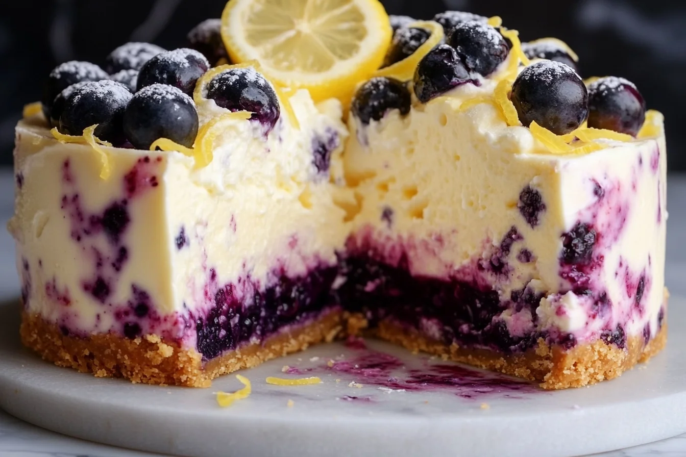 Lemon Blueberry Cheesecake Recipe