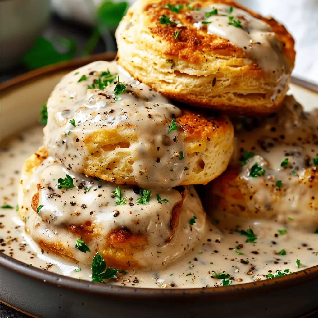 Vegetarian Biscuits and Gravy